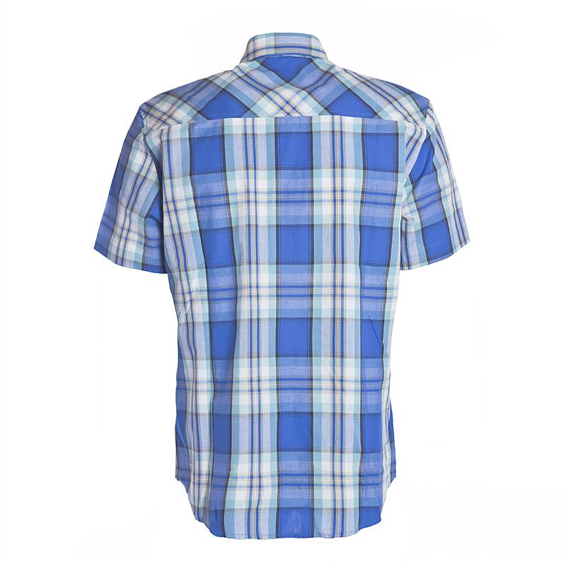 Camisa-Hombre-Timberland-Camisa MC Cuadros c/bolsillo