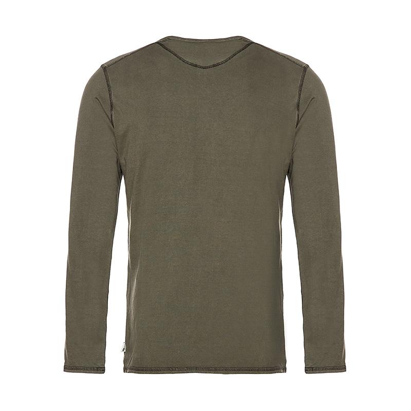 Timberland-Remera-Remera Henley LS Blue Hill River Solid AN
