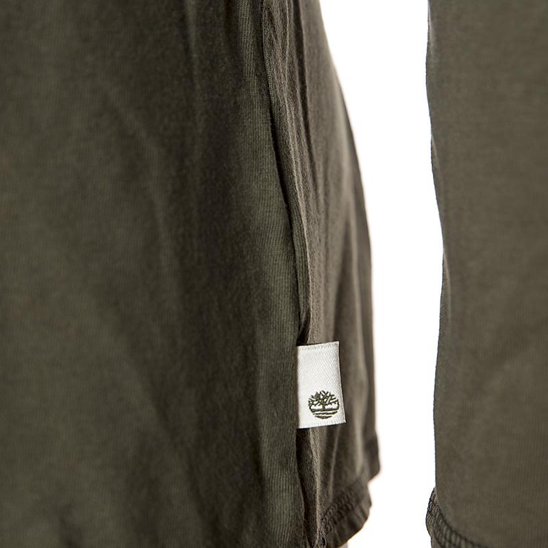 Timberland-Remera-Remera Henley LS Blue Hill River Solid FN