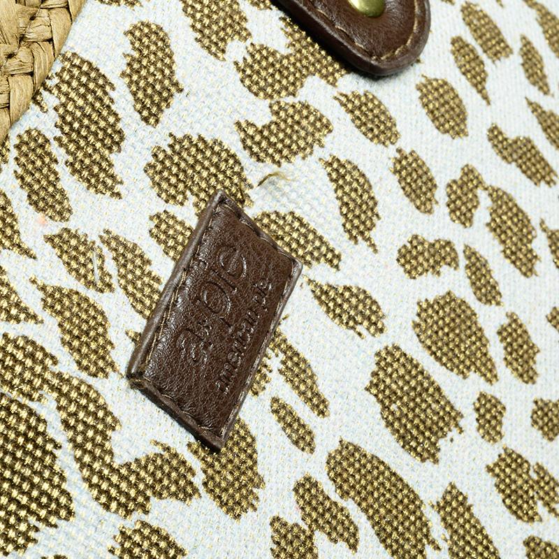 a pie-Cartera-Bolso rafia FN