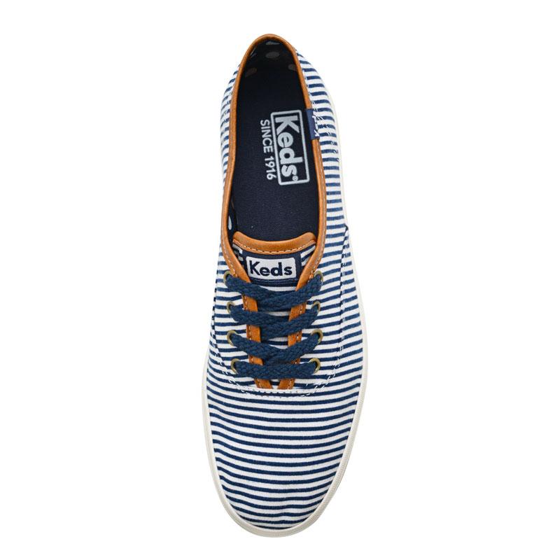Zapatillas-Mujer-Keds-Champion Stripes Jazz-Azul