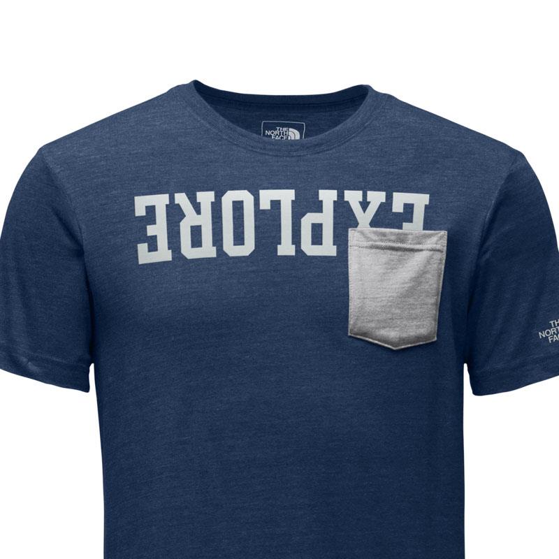 The North Face-Remera-M S/S FLIP SCRIPT TRI-BLEND POCKET TEE AN