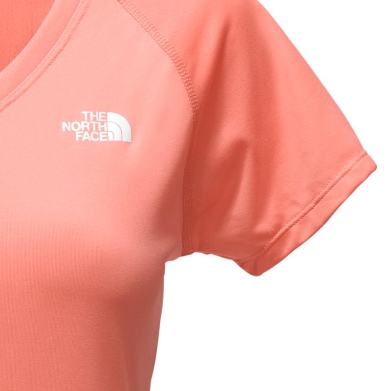 The North Face-Remera-W S/S REAXION AMP V-NECK TEE SN