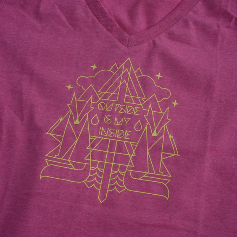 The North Face-Remera-W S/S Outside is Inside v-neck tee SN