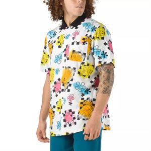 Camisa-Hombre-Vans-Vans x Spongebob Airbrush Woven-Blanco