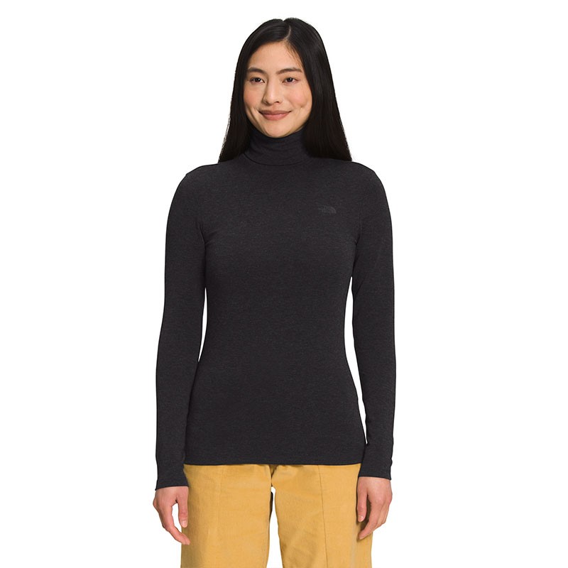 The North Face-Remera-W CITY STANDARD RECYCLED WOOL L/S TURTLENECK FN
