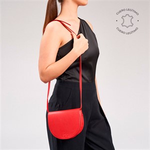 a pie-Cartera-Bandolera cuero Lune PD