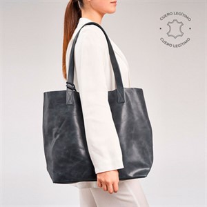 a pie-Cartera-Tote cuero Elsa PD