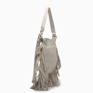 Hush Puppies-Cartera-Bandolera cuero flecos Sharon AN