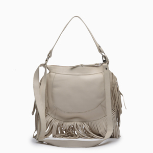Hush Puppies-Cartera-Bandolera cuero flecos Sharon SN