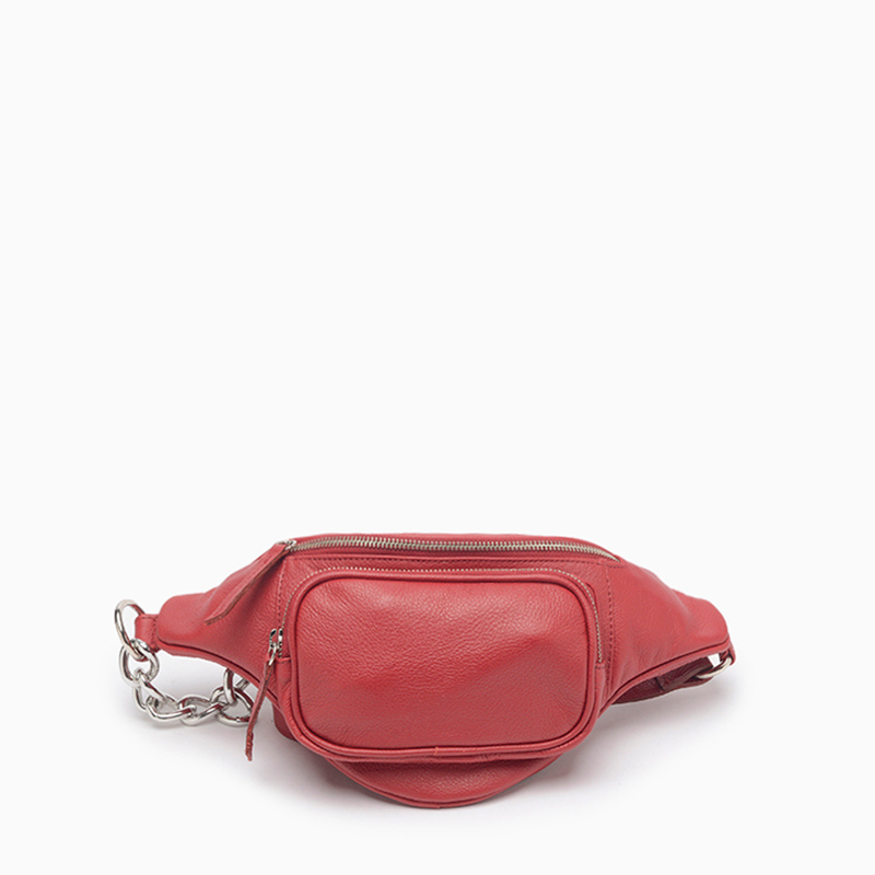 a pie-Riñonera-Rinonera cuero chains Jive PD