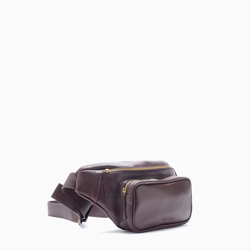 Hush Puppies-Riñonera-2690 Rinonera hombre cuero FRANK AN