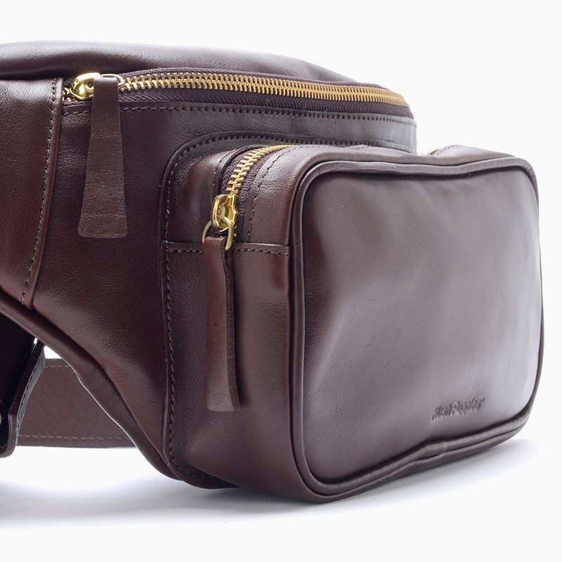 Hush Puppies-Riñonera-2690 Rinonera hombre cuero FRANK FN