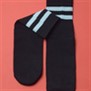 Hush Puppies-Medias-Media tenis negra Hombre FN