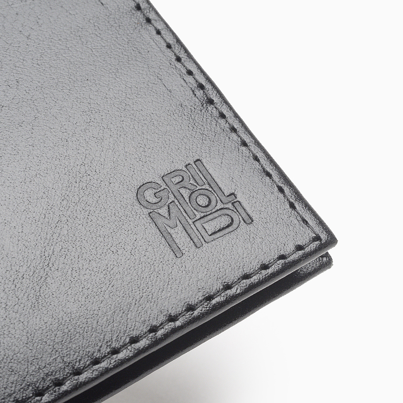 Grimoldi-Billetera visor cuero FN