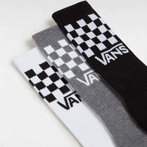 Vans-Medias-Classic Check Crew Tripack AN