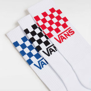 Vans-Medias-Classic Check Crew Tripack AN