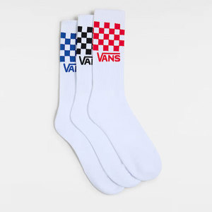 Vans-Medias-Classic Check Crew Tripack PD