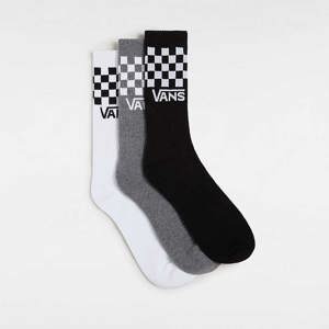 Vans-Medias-Classic Check Crew Tripack PD
