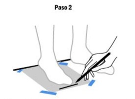 Paso 2 - Dibujar contorno del pie