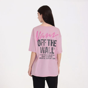 Vans-Remera-Lady Wall Outsized SS PD