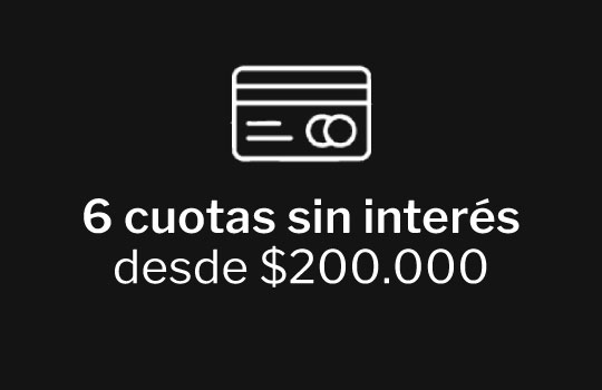 3 cuotas sin interés