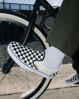Vans Slip-On en damero blanco y negro