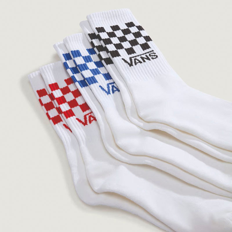 Vans-Medias-Classic Check Crew AN