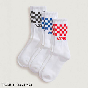 Vans-Medias-Classic Check Crew PD