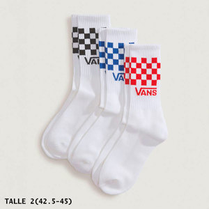 Vans-Medias-Classic Check Crew PD