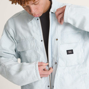 Vans-Campera-Umber Denim Stripe Jacket AN