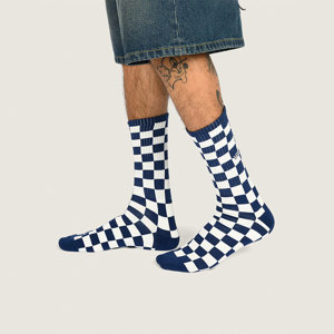 Vans-Medias-Checkerboard Crew SN