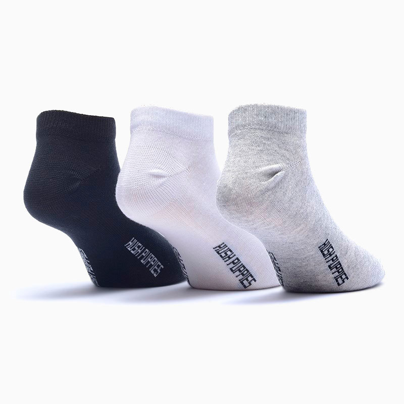 Hush Puppies-Medias-Tripack Canoa Liso SN